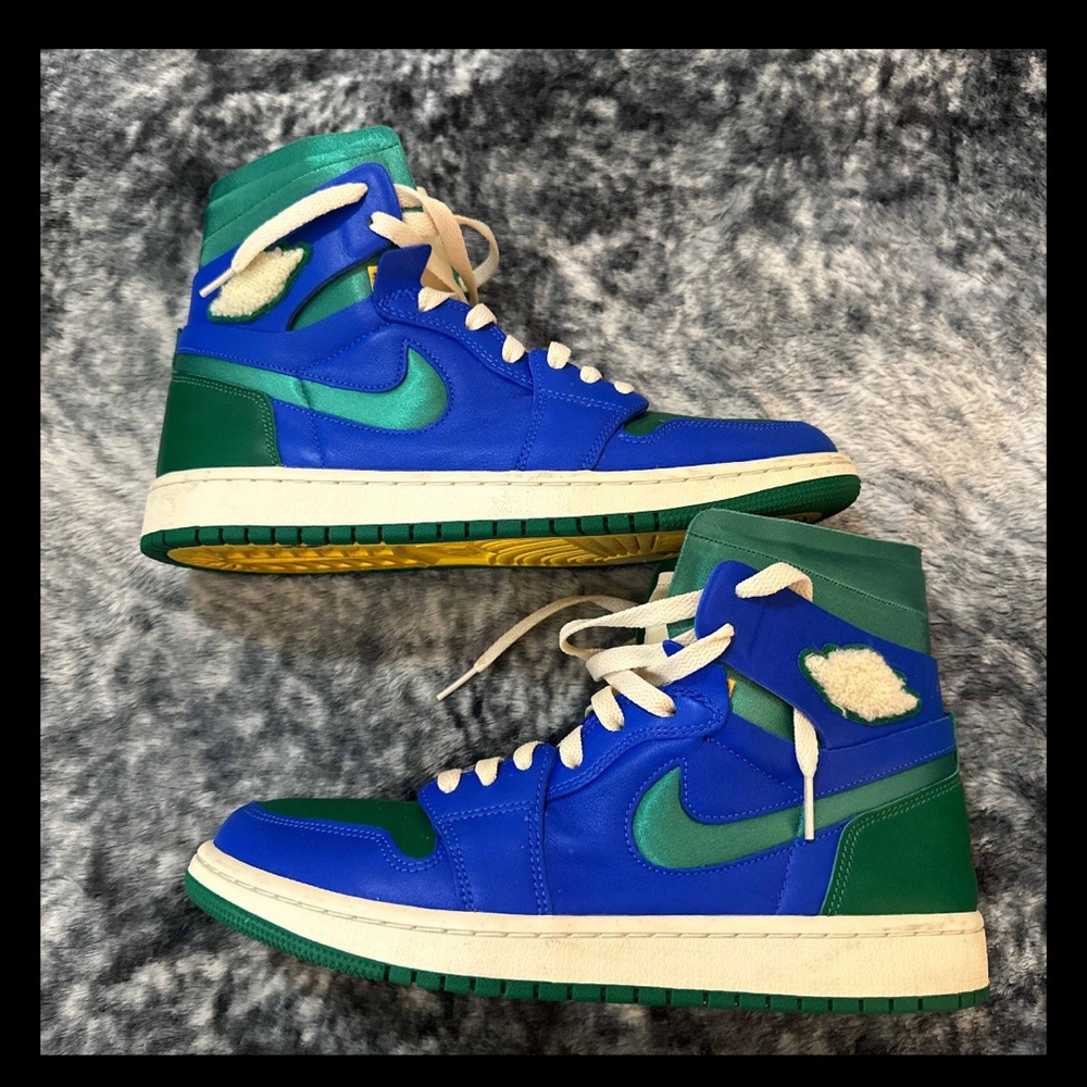 Aleali May x Air Jordan 1 High Zoom Comfort ‘Califia’ Blue Green Sneakers